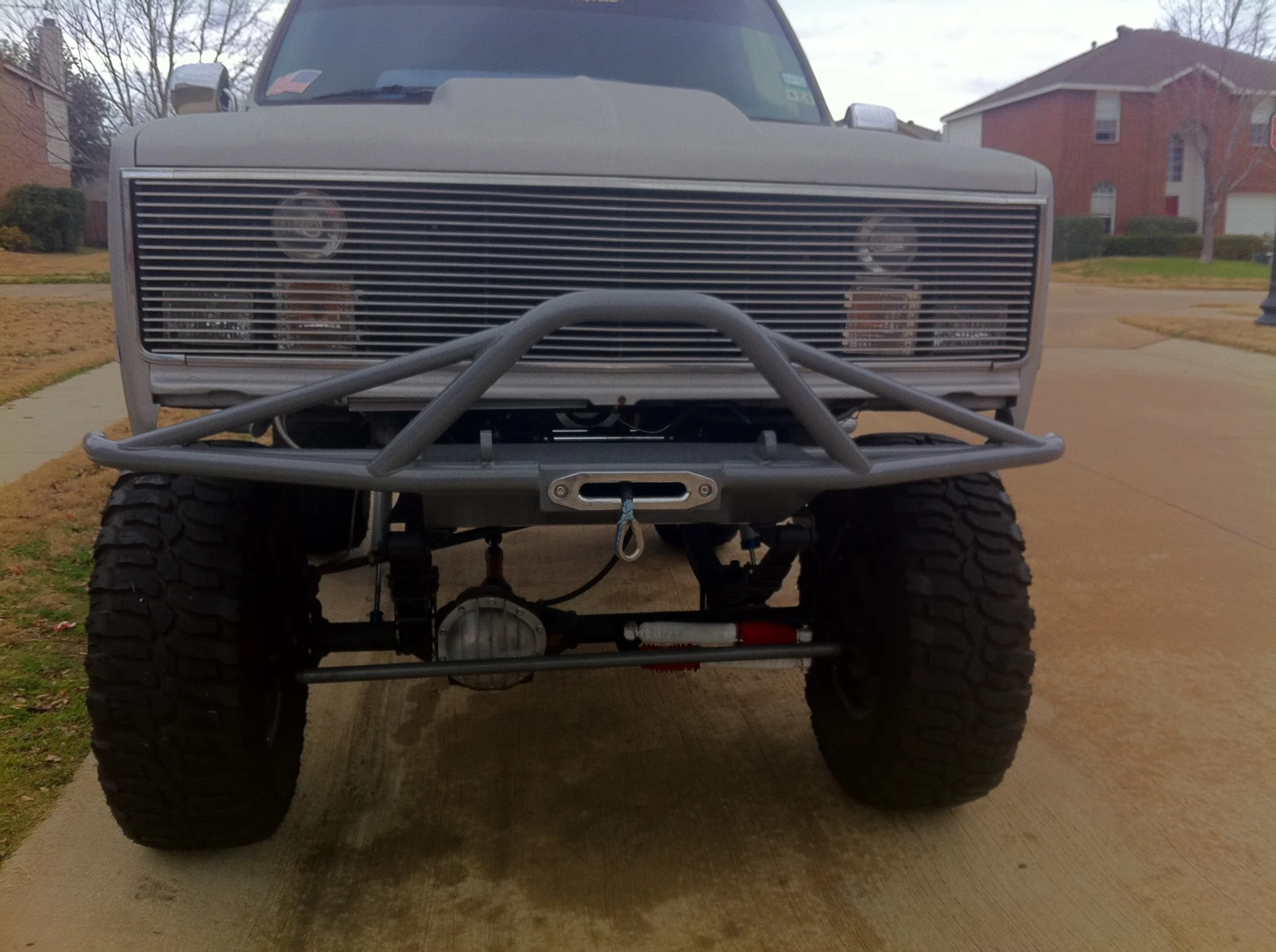 Front view of the K5 and tubular bumper